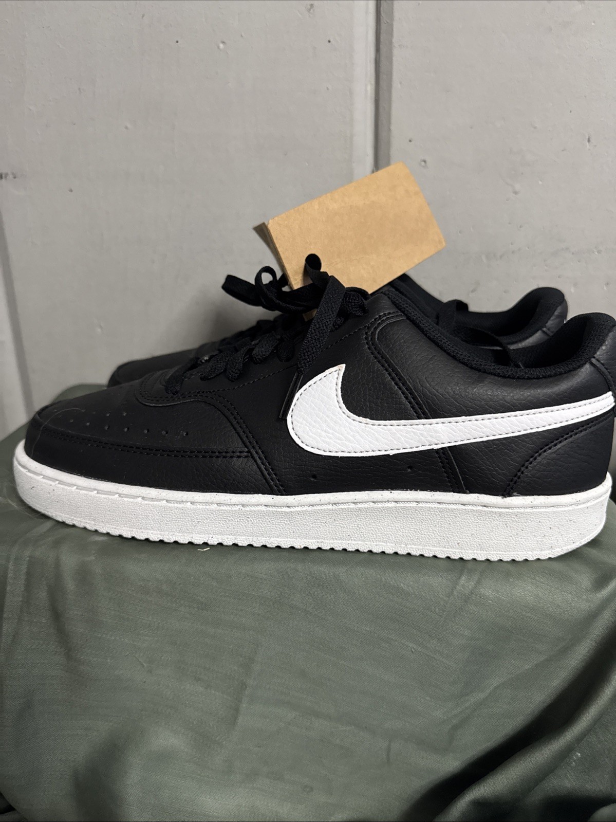 SAOLA Scarpe Nike Court Vision Lo NN uomo taglia 9 nero bianco DH2987 001 20% riciclate