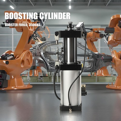 #ad Pneumatic Air Boosting Pressure Cylinder 13mm Stroke Bore BT40 Spindle 3000KG $179.55