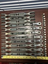 (11) Bronze 1/2” Merriman Turnbuckles, (8) 1/2” Toggle Jaws, (19) Pins