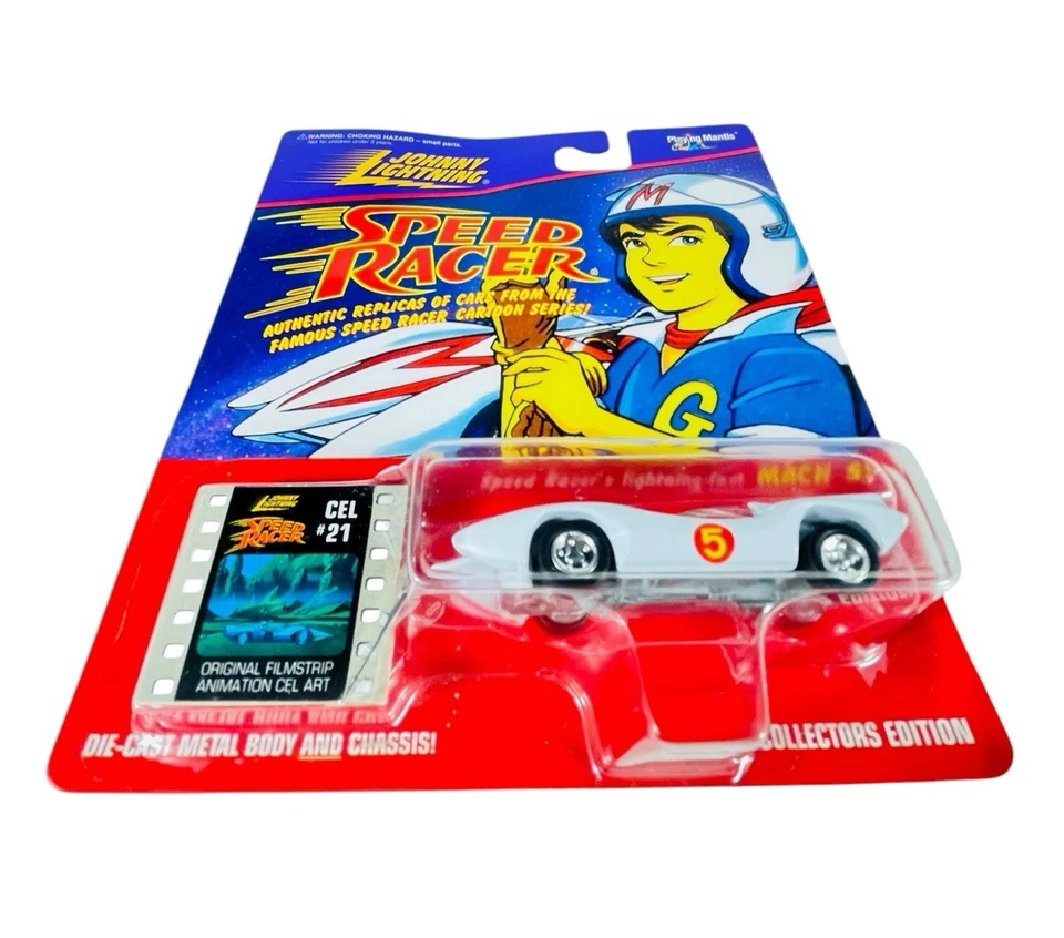 Johnny Lightning 4-Car Speed Racer Set ~ 1997 1:64 Die Cast #351-00 - Image 3 of 4