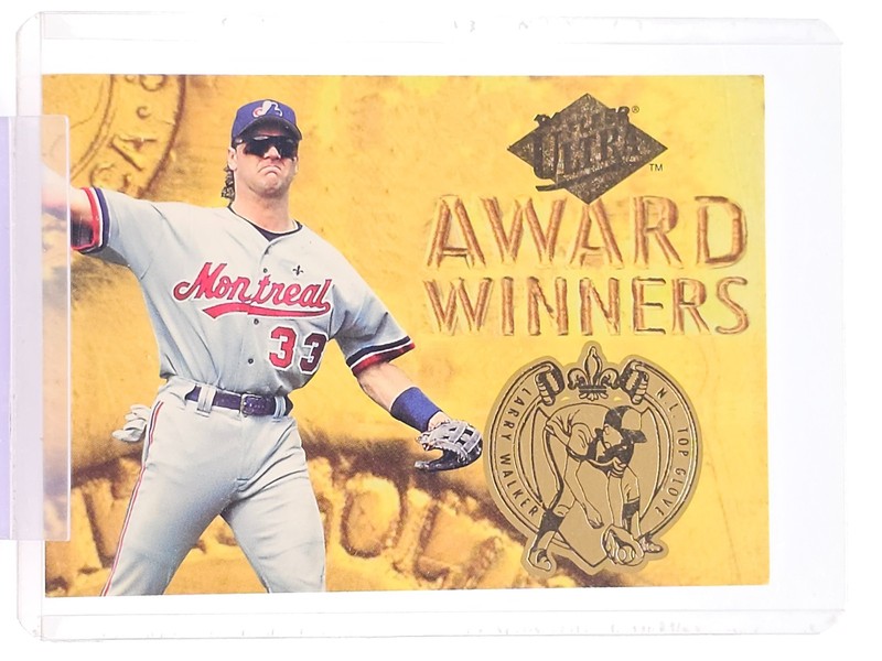 LARRY WALKER 1994 FLEER ULTRA AWARD WINNERS #17 EXPOS NL TOP GLOVE Q7183