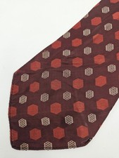 VTG A Davis Company Designer Silk Men's Necktie Formal Traditionalist Red White
