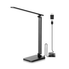 LED Desk Lamp for Home Office, 3 Levels Dimmable Desk Light with USB Charging...