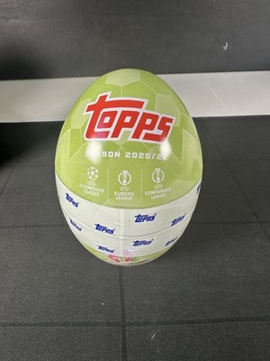 2025-26 Topps Eufa Club Competions SPRING TIN Egg Box UCL UCC Sealed Green
