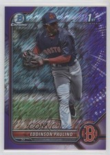 2022 Bowman Chrome Prospects Purple Shimmer Refractor /250 Eddinson Paulino 0z0v