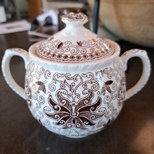 Vintage Mason's Ironstone "Bow Bells" Lidded Sugar