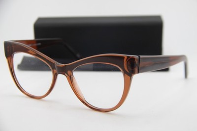 NEW ANDY WOLF 5086 COL. J CLEAR BROWN AUTHENTIC SUNGLASSES 54-18
