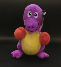 Fun Express Dinosaur Dino Boxer Plush Toy – Multicolor Stuffed Animal - Purple