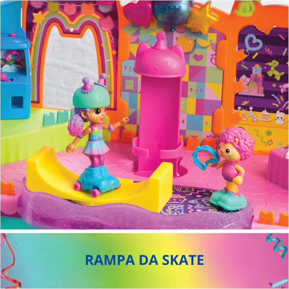 GABBY'S DOLLHOUS Party Room Attico Sala Ballo Feste Gabby Playset con Personaggi - Immagine 4 di 4