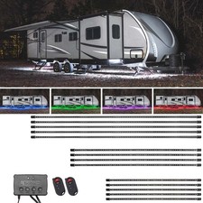 Ledglow Multi Color Slimline Led 20ft - 25ft Rv Camper Underglow Neon Light Kit