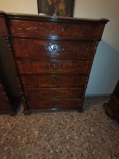 Antico Settimino Secretaire Settimanale Mobile Italiano epoca 800 Cassettiera