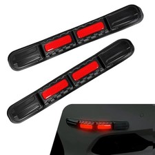 Car Bumper Reflective Strips, Automotive Safety Warning Anti 2 PCS Red
