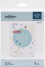 Spellbinders Embossing Folder Sun Rays