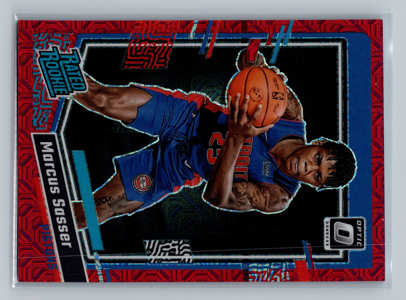 2023-24 Donruss Optic #242 Marcus Sasser Choice Red #/88