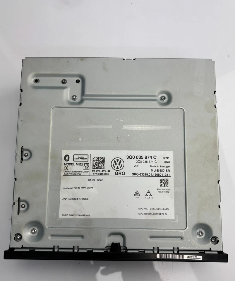 VW STEUERGERÄT FÜR INFORMATIONSELEKTRONIK MIT RADIO 3Q0035874C - Bild 2 von 4