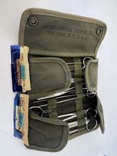 Vintage US Military Surgical Instrument Kit Minor Field Surgery 9-577-650
