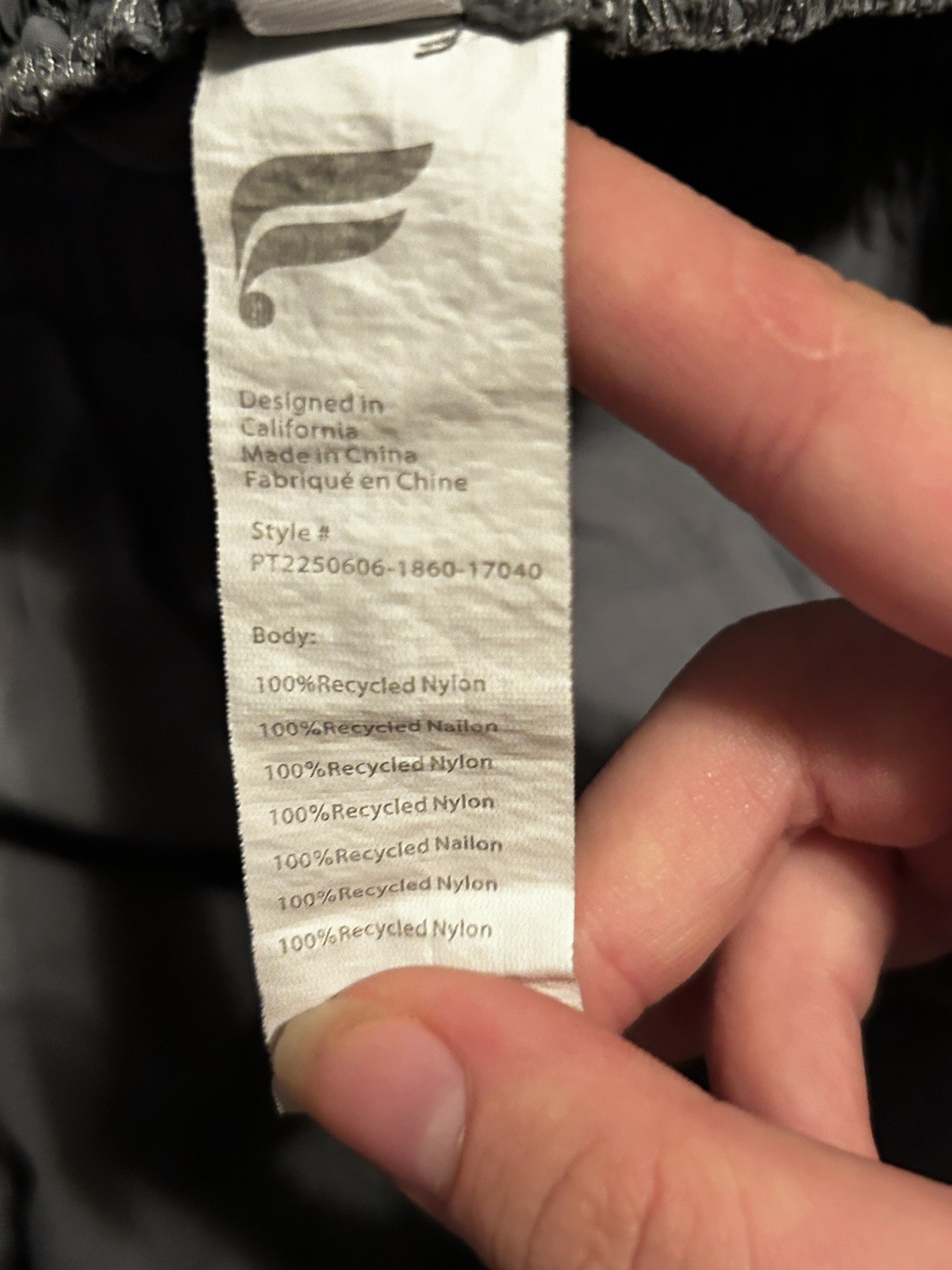 Fabletics Track Pants Storm Cloud Multi Kickback … - image 2