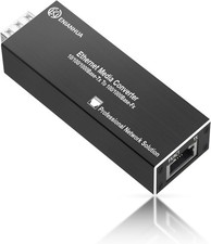 1 Pack Gigabit LC Fiber to Ethernet Media Converter, Mini Open SFP Slot