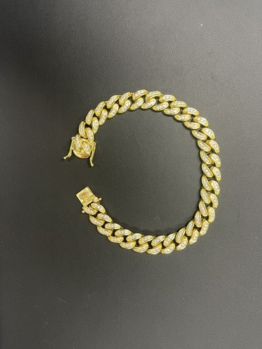 Hip Hop 10mm 26 Box Lock Miami Cuban Chain Necklace in Gold Tone (10mm 26 Box Lock Miami Cuban
