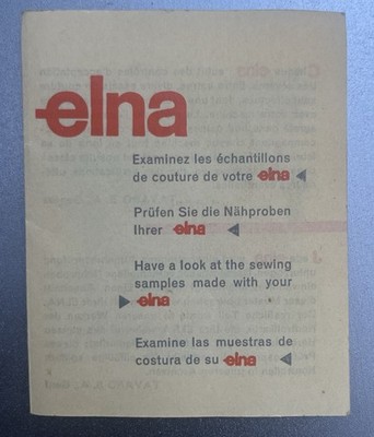 Vintage Elna Swiss Made Lot   8 Cams, Accessories, Threader & Booklet