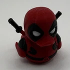 Marvel Deadpool Mini Figurine Red Black Collectible Comics Plastic