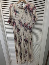 Vintage Starina Dress Womens Medium Floral Lace Whimsigoth Fairy Boho 90s
