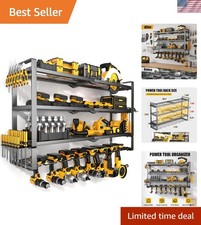 Versatile Wall-Mounted Tool Organizer - 4-Tier Heavy Duty, Ideal for Workshops