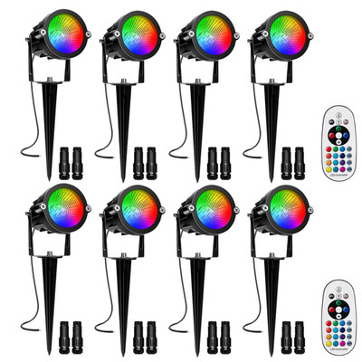 Reegold Rgbw Voltage Landscape Lights 10W 12/24V Color Changing Landscape