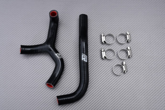Kit tuyaux de radiateur KTM SX 65 en silicone renforcé noir