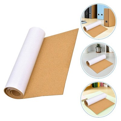 Self-Adhesive Cork Board Roll - Cork Mat Backed Boards for Wall Decoration