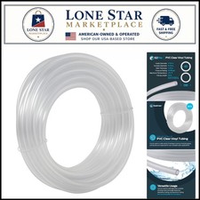 -Compliant 20 Ft. PVC Clear Tubing - 3/16 ID x 5/16 OD - Durable  Flexible
