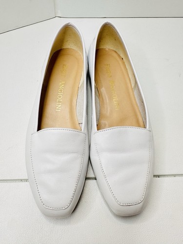 Sandales Enzo Angiolini En Cuir Blanc Et Liège - Taille 7.5 US, Talons, Neuves Sans Boîte