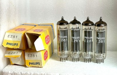 1  ungebraucht Röhre Mullard Philips EZ81 6CA4  UK Fertigung  volle Emission