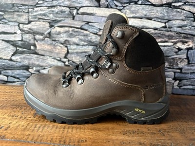 Hi-Tec Ravine Pro wasserdichte Damen-Lederstiefel UK-Größe 4 Vibram-Sohlen