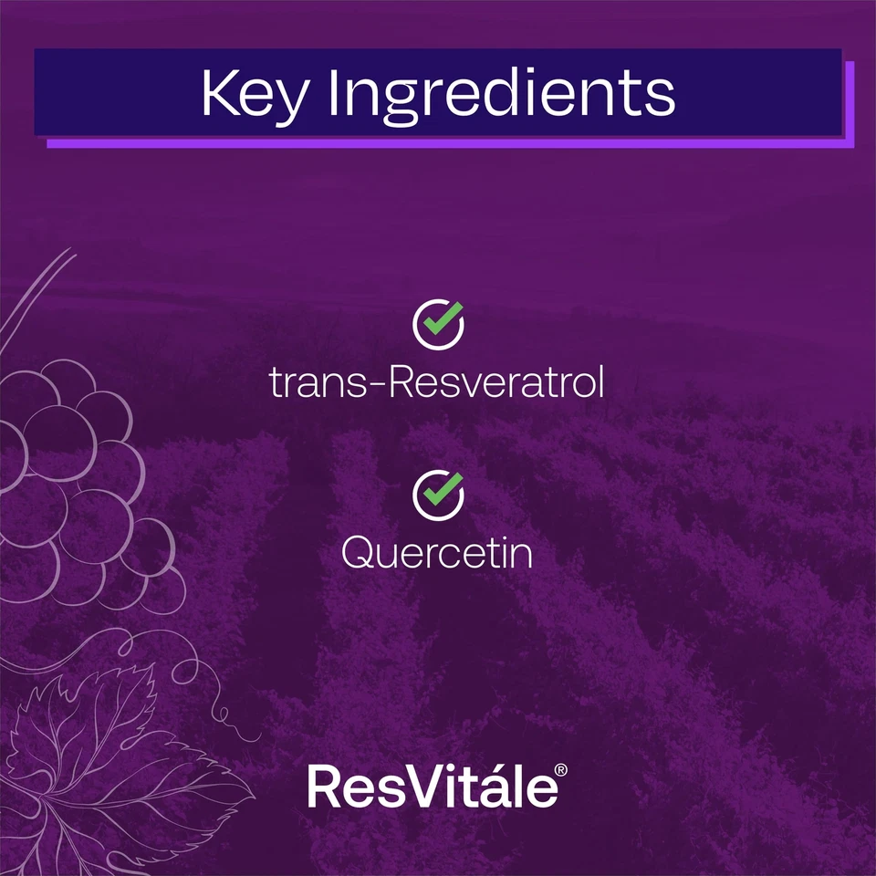 ResVitále Resveratrol 500 mg - Suplemento de resveratrol para hombres y mujeres - 60 cápsulas Foto 3 de 4