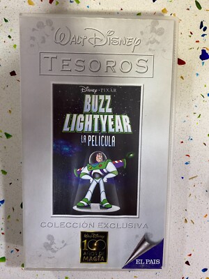 TESOROS BUZZ LIGHTYEAR LA PELICULA CINTA VHS TAPE CLASICOS WALT  DISNEY