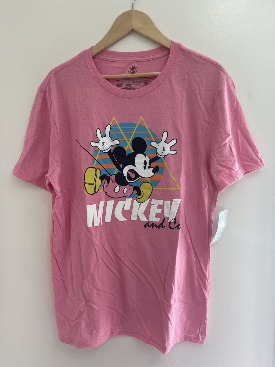 Mickey & Co Unisex Adult Mickey Mouse Cotton Blend Short Sleeve