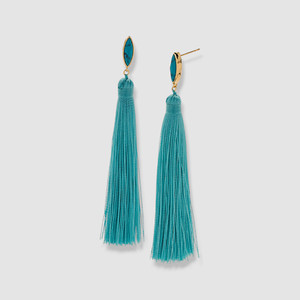 Authentic Gorjana Women's 18k-Gold Plated Palisades Tassel Earrings