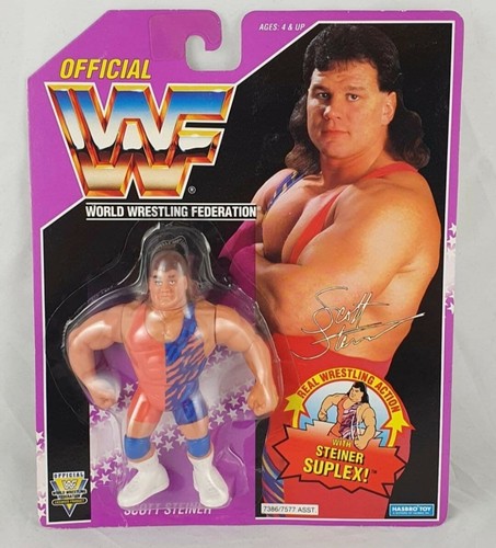 WWF Hasbro Catcher Vintage Wrestler MOC Scott Stei...