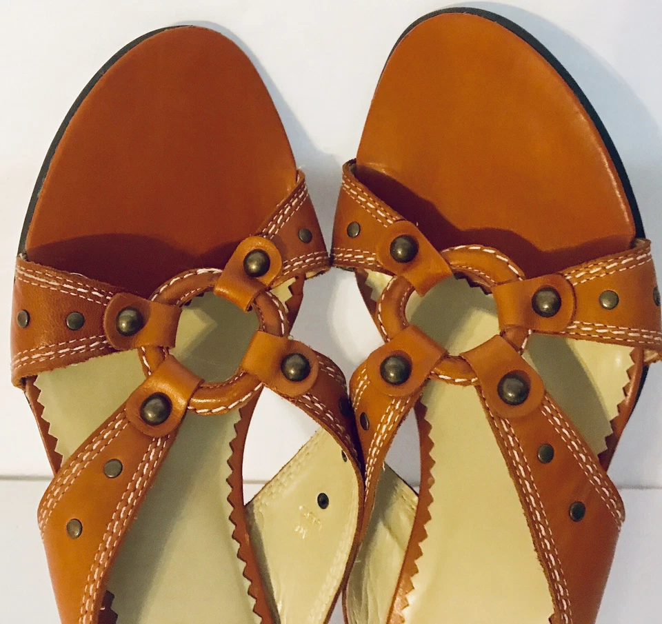 Nicole Pink Leather Slide Heel “Geri” style Size 9 M EUC! - Image 2 of 4