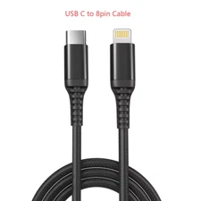 USB C to 8Pin Cable 2.0 HQ Nylon 3 ft, Compatible with iPhone 14 13 12 (2 Pack)