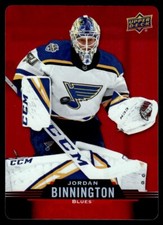 2020-21 Upper Deck Tim Hortons Red Die Cut Jordan Binnington St. Louis Blues