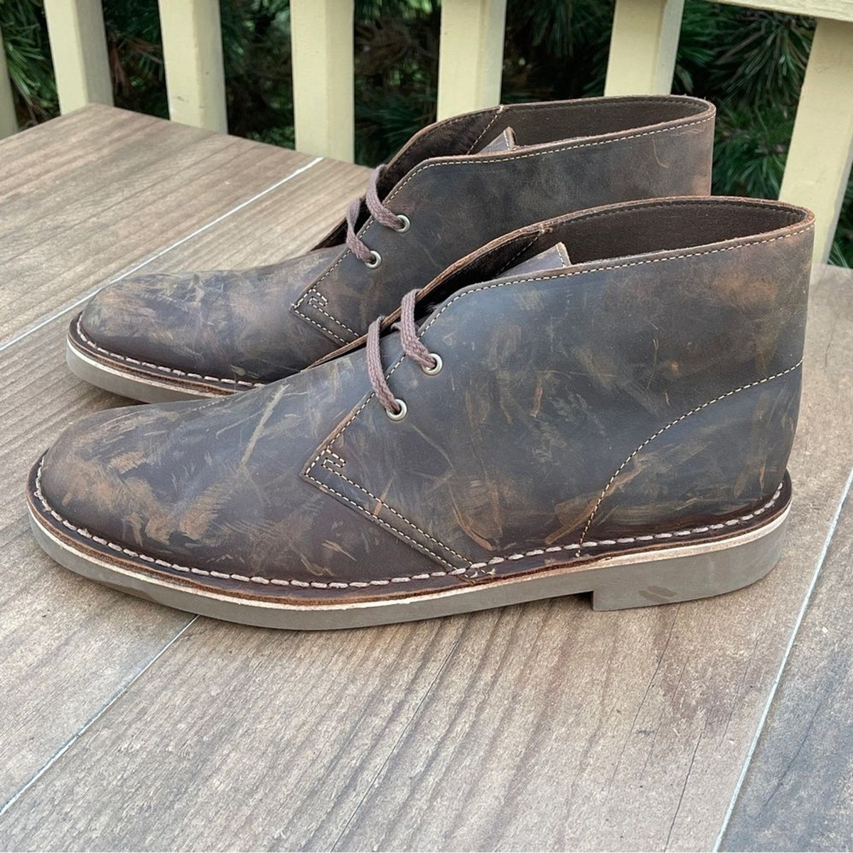 Clarks Bushacre 2 Beeswax Brown Leather Clarks Bushacre 2 Chukka Boot, Beeswax, Mens 8.5 M - Gem main image 3