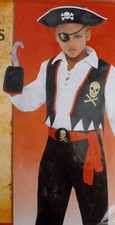 Pirate Buccaneer Costume Accessory Kit Child Boys , Brand New