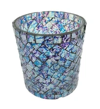 Decorative Tea Light Holder – Mosaic Design Glass Votive Candle Holder. i41-90