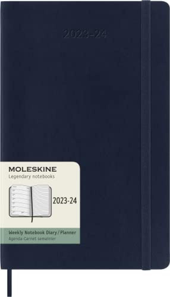 (TG. Large) Moleskine Weekly Planner 2023-2024, Agenda 18 Mesi, Diario Accademic
