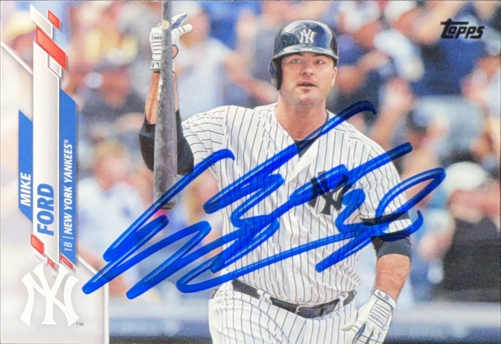 2020 Topps #623 Mike Ford New York Yankees AUTO SIGNED