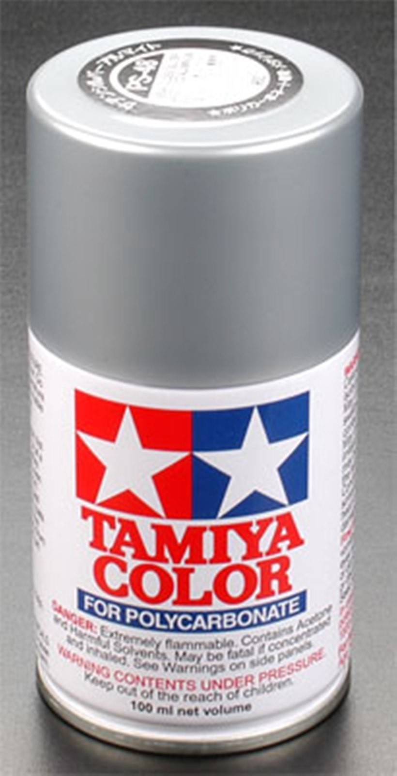 PS-48 Polycarbon Spray Metallic Silver 3oz  Tamiya Paint for R/C bodies TAM86048