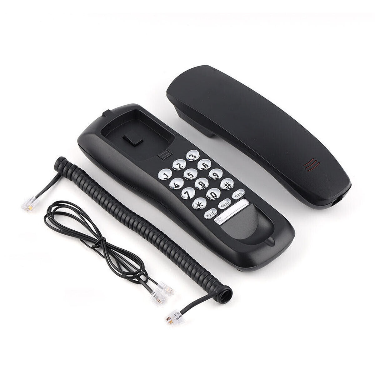 Wired Telephone Wall Mounted Desktop Compact Home Office Corded Phone