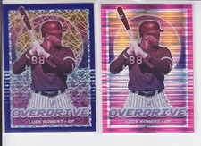 (2) 2021 Chronicles Luis Robert Overdrive Pink Pulsar + Blue Velocity White Sox